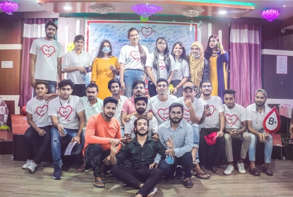 A blood donation supported by HumanHood